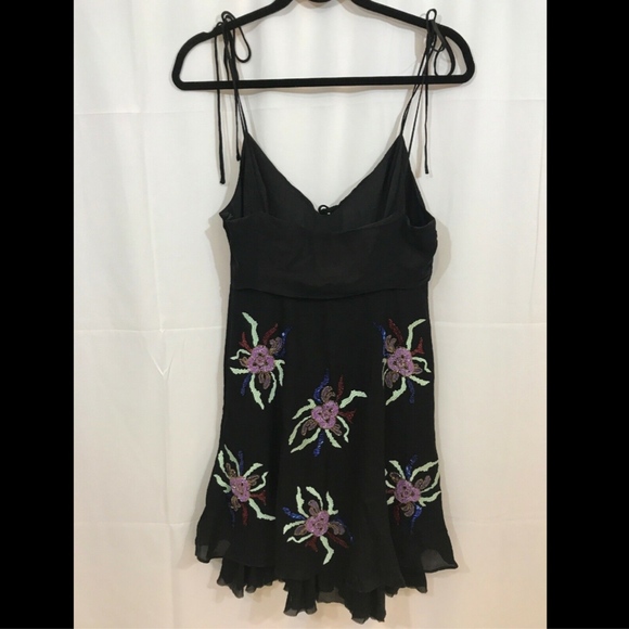 NWT $695 Cinq A Sept Porsca Embellished Silk Dress [SZ 4 ]‎ - Picture 5 of 8